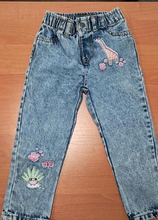 Новые джинсы на девочку 18-24 месяца