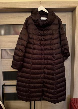 Шикарный пуховик, marina rinaldi, италия ,🇮🇹 большой размер