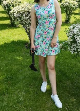 Платье цветочное