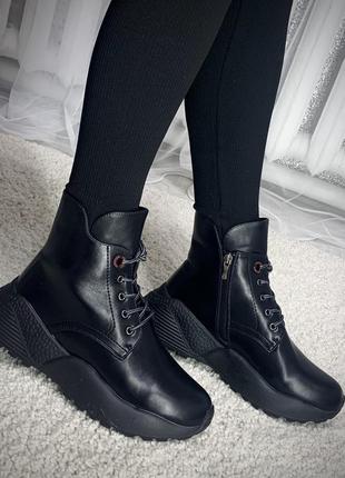 Женские демисезонные утепленные ботинки, ботинки на платформе