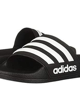 Adidas шлепки шлепанцы black