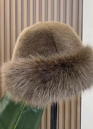 Хутро мехова шапка штучний мех
