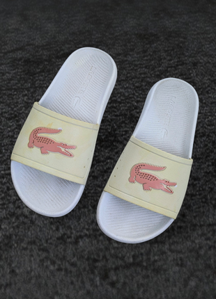 Женские шлепанцы lacoste croco clide