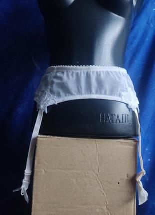 Пояс подтяжки для чулок из сетки с кружевом