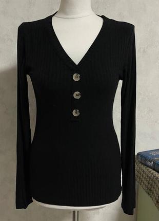 Лонгслив черного цвета, amisu