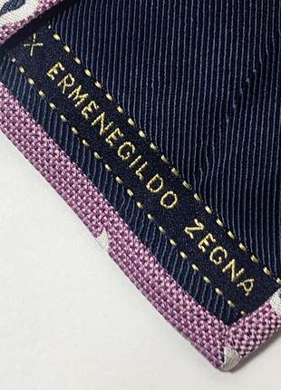 Люксова, вінтажна, оригінальна, шовкова краватка ermenegildo zegna.3 фото