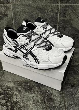 Зимние кроссовки asics gel-kahana 8 (белые, с мехом)