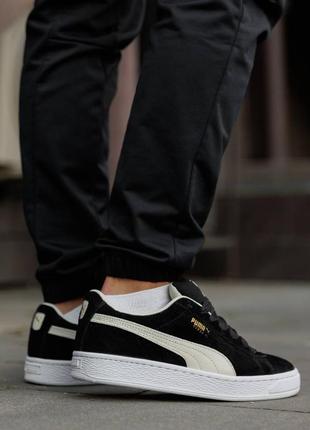 Puma suede xl black white