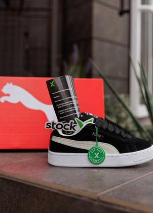 Puma suede xl black white