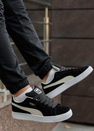 Puma suede xl black white
