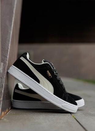Puma suede xl black white