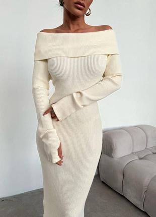 4 кольори! жіноча трикотажна сукня максі з відкритими плечима, довге облягаюче плаття у рубчик, бавовняна, приталена, базова, романтична