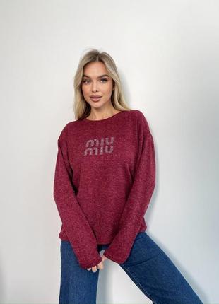 Тепленький лонгслив женский