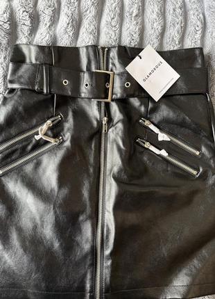 Кожаная юбка