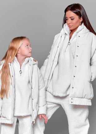 Дитяча куртка екошкіра утеплена 11719