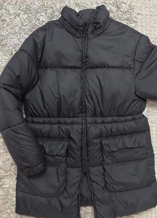 Чорний пуховик keepstyle