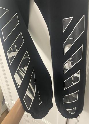 Брюки off-white caravaggio diag track pants оригинал3 фото