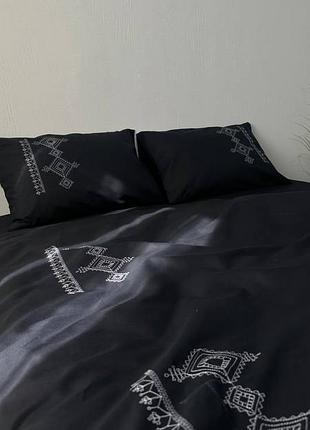 Постільна білизна геометричний орнамент бязь машинна вишивка