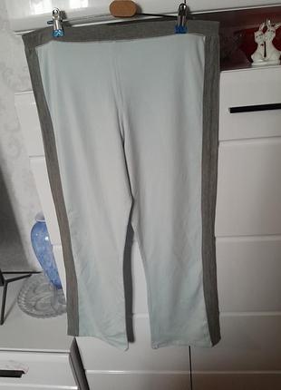 Фирменные трикотажные хлопковые спортивные, домочадские брючки l
