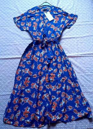 Шикарное вискозное платье макси free/quent,m-l