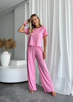 Трикотажная пижама тройка, 9 цветов