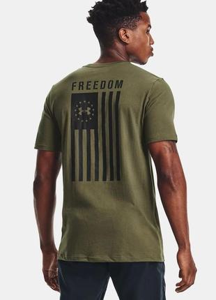 Мужская футболка under armour футболка freedom flag