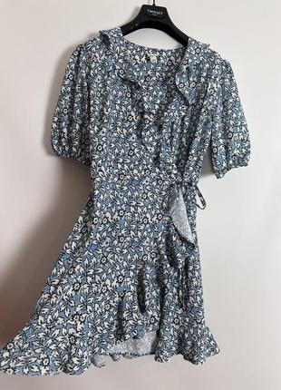 Платье на запах с шортами uk 14 river island