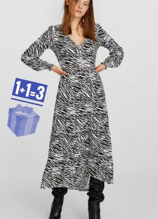 🥰 платье в анималистический принт stradivarius