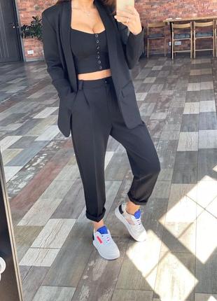 Брючный костюм-тройка с топом 11518-3