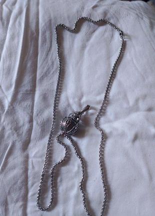 Ланцюг з підвіскою хованкою під срібло