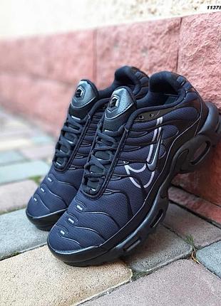 Nike air max tn air черные кроссовки мужские текстильные текстильные сетка лёгкие топ качества лицензия низкие весенние осенние демисезонные найм аэр макс