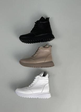 Женские зимние ботинки (ботинки) натуральная кожа4 фото