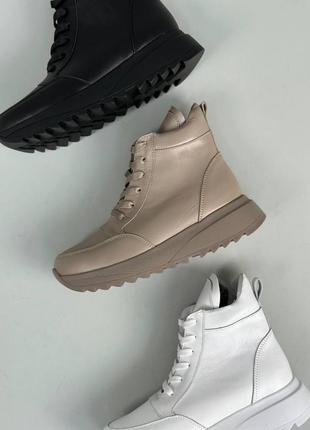 Женские зимние ботинки (ботинки) натуральная кожа5 фото