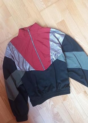 Толстовка zara лонгслив анорак зара худи без капюшона