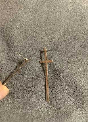 Сережки цвяшки готика хрести є обмін