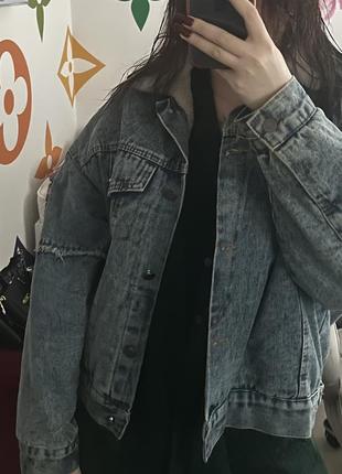 Куртка джинсовая свет голубая