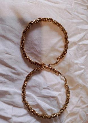 Сережки кільця великі