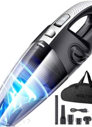 Автомобильный беспроводной пылесос moltis m2 120w.