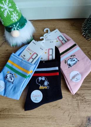 Набір 3 пари: підліткові шкарпетки snoopy розмір 32-37