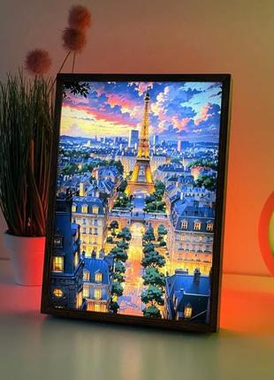 Led-картина «ночь в пары» 💞🇫🇷