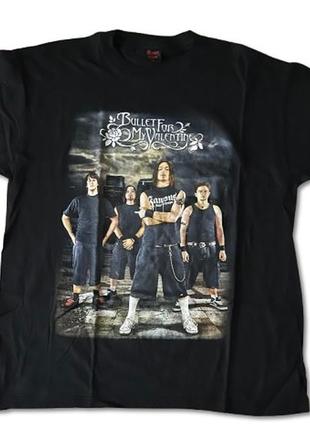 Футболка бренду roman ticiam  унісекс рок група  bullet for my valentine чорна black
