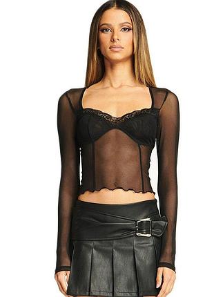 Стильна кофтинка сіточка- стрейч.стильна прозора кофтинка-топ