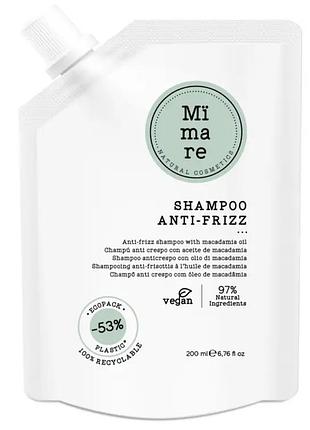 Mimare anti-frizz shampoo шампунь разглаживающий с маслом макадамии