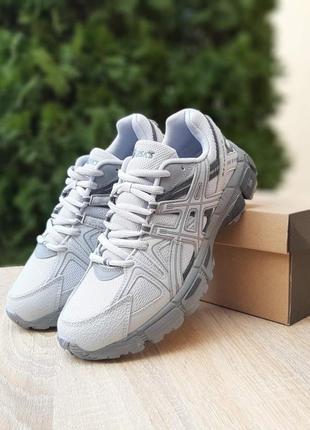 Кроссовки Asics Trail Gel Venture 8 Baskets Noir et blanc свет серые8 фото
