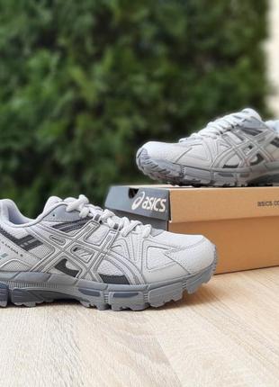 Кроссовки Asics Trail Gel Venture 8 Baskets Noir et blanc свет серые5 фото