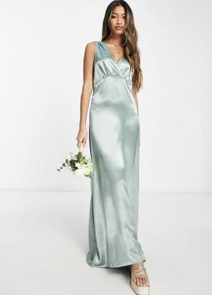 Шикарное, шелковое, платье, платье, длинное