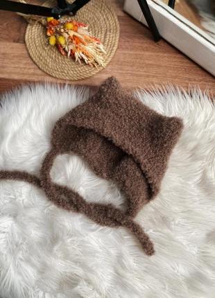 Чепчик тедди, шапка, шапочка, ручная работа, handmade🐻