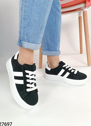 Кроссовки женские натуральная замша