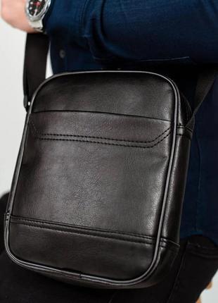 Мессенджер классический из эко кожи гладкой, сумка через плечо кэжуал мужская деловая сумка мессенджер.w+