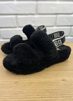 Оригінальні босоніжки ugg з натуральним хутром